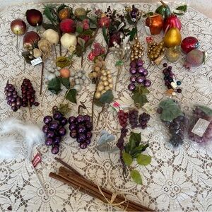 4+ Pounds of Winter Fruit Crafting Supplies for Wreath Making, Home Decor, etc
